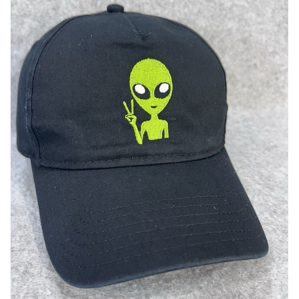 Area15 Alien Hat OTTO Black Adjustable Cap Embroidered UFO Graphic